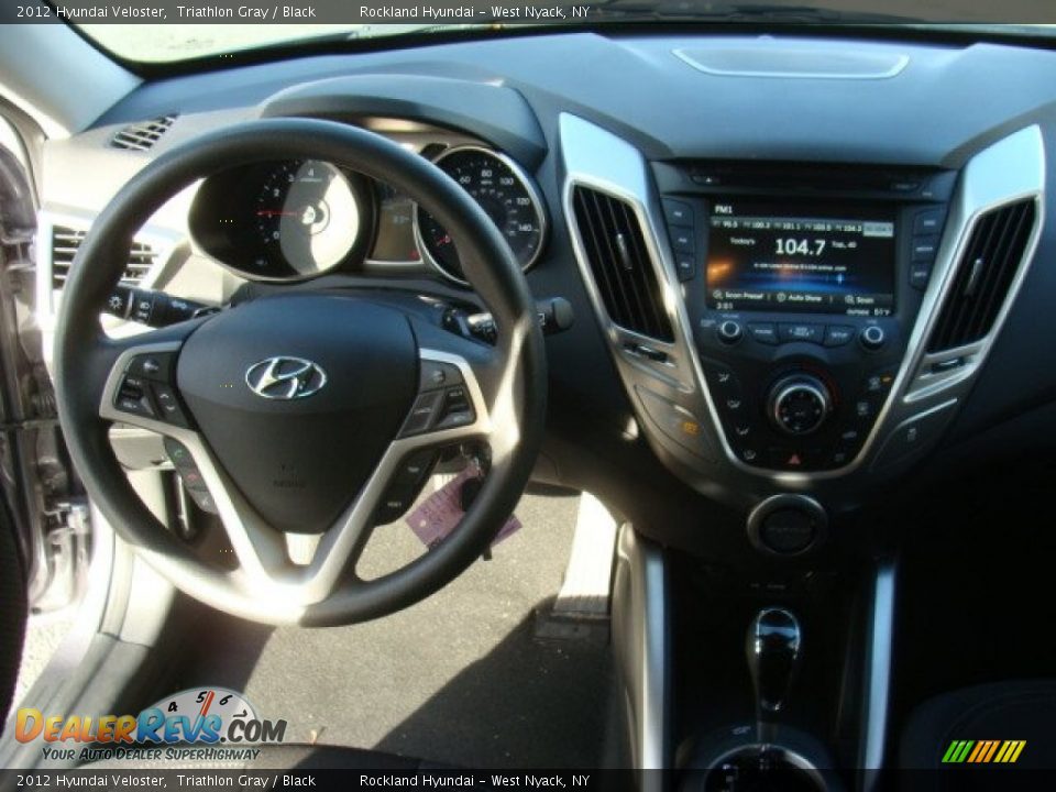 2012 Hyundai Veloster Triathlon Gray / Black Photo #10