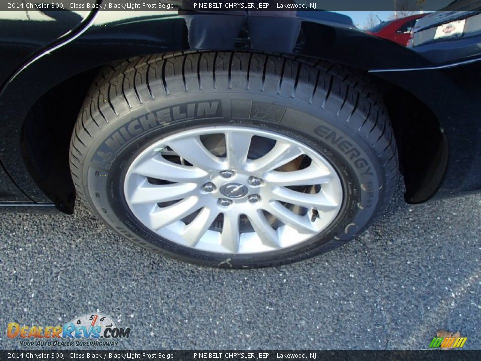2014 Chrysler 300 Gloss Black / Black/Light Frost Beige Photo #7
