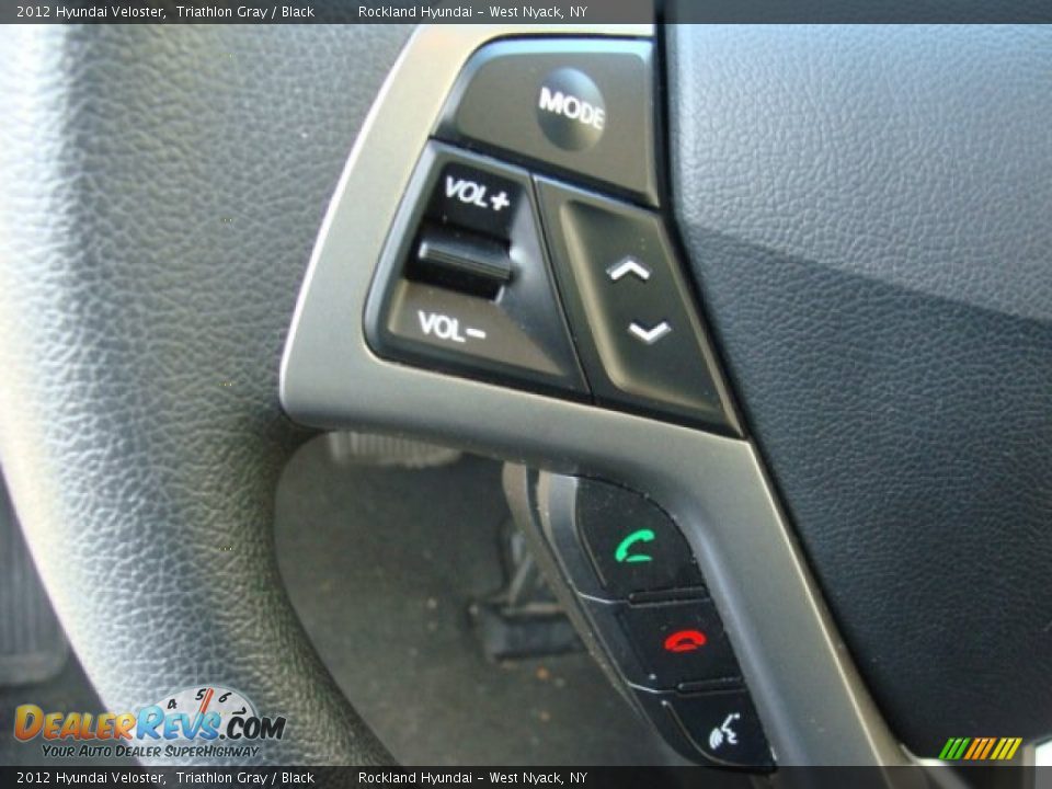 2012 Hyundai Veloster Triathlon Gray / Black Photo #13