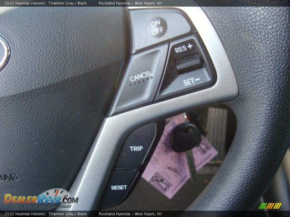 2012 Hyundai Veloster Triathlon Gray / Black Photo #14