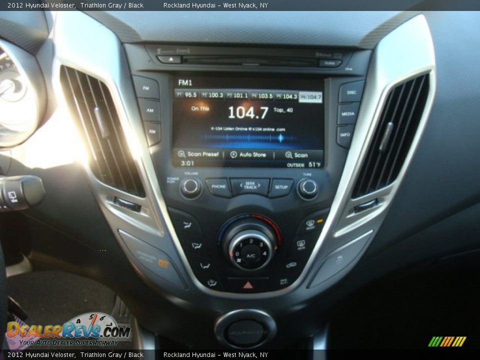 2012 Hyundai Veloster Triathlon Gray / Black Photo #16