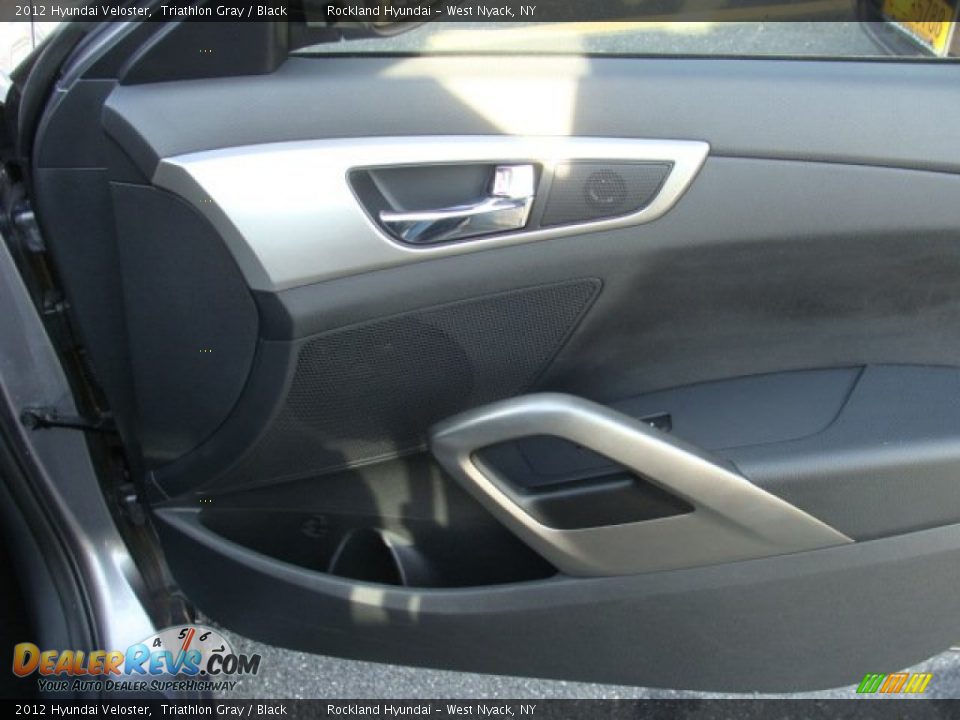 2012 Hyundai Veloster Triathlon Gray / Black Photo #22