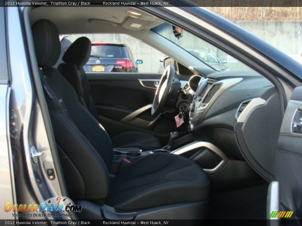 2012 Hyundai Veloster Triathlon Gray / Black Photo #24