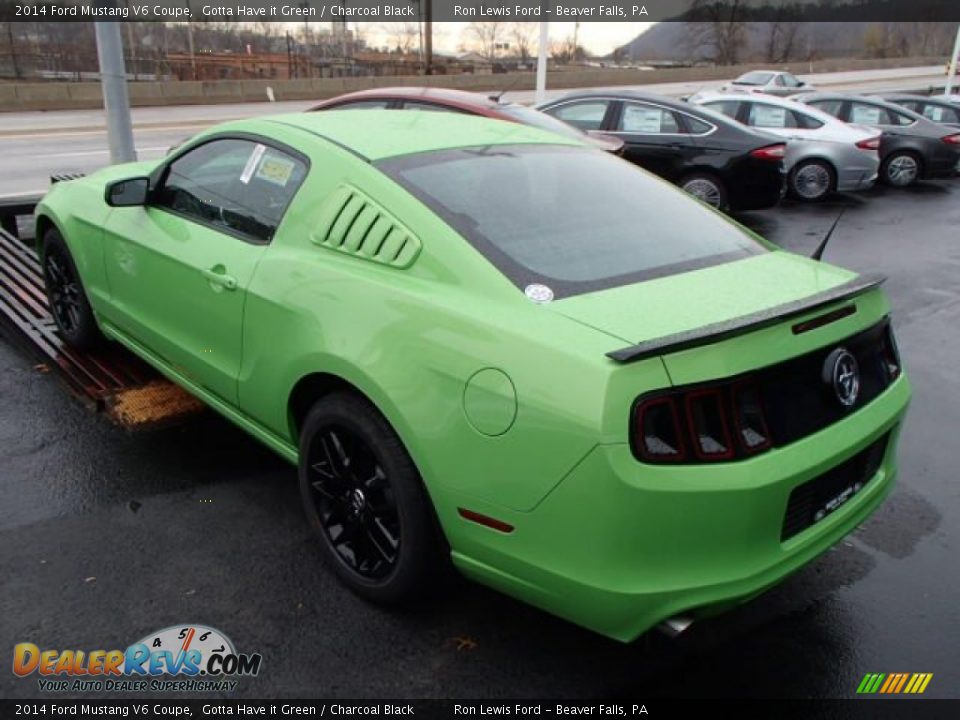 2014 Ford Mustang V6 Coupe Gotta Have it Green / Charcoal Black Photo #6