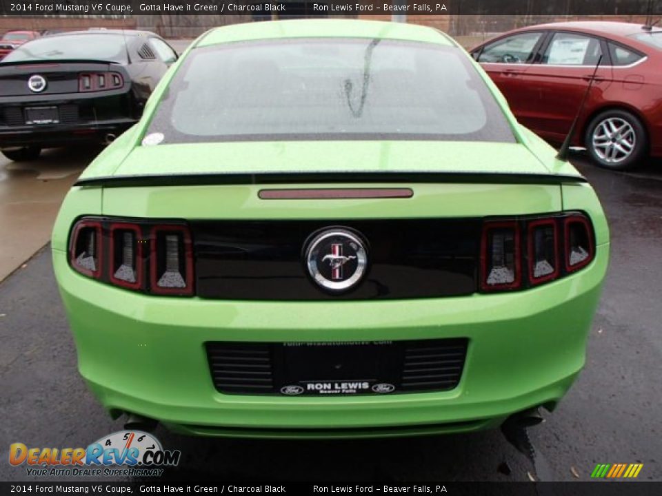 2014 Ford Mustang V6 Coupe Gotta Have it Green / Charcoal Black Photo #7