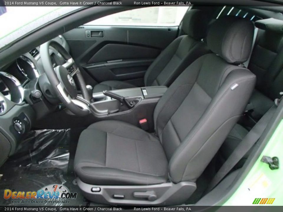 Charcoal Black Interior - 2014 Ford Mustang V6 Coupe Photo #10