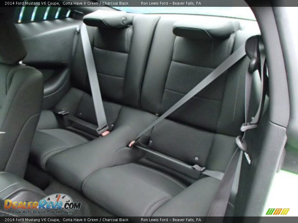 Rear Seat of 2014 Ford Mustang V6 Coupe Photo #11
