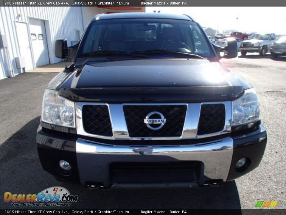 2006 Nissan Titan XE Crew Cab 4x4 Galaxy Black / Graphite/Titanium Photo #3