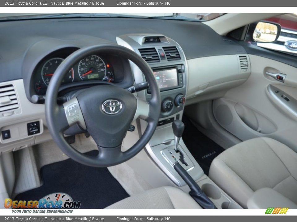 2013 Toyota Corolla LE Nautical Blue Metallic / Bisque Photo #10