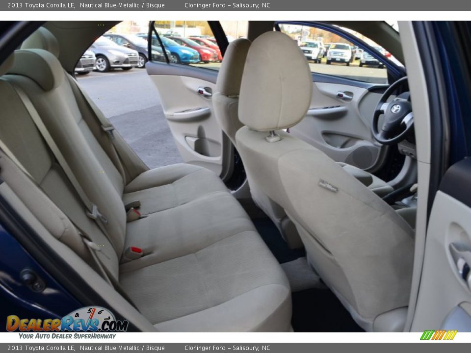 2013 Toyota Corolla LE Nautical Blue Metallic / Bisque Photo #12