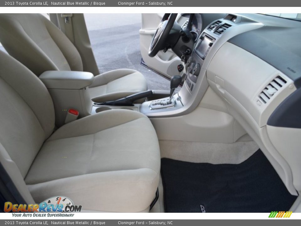 2013 Toyota Corolla LE Nautical Blue Metallic / Bisque Photo #14
