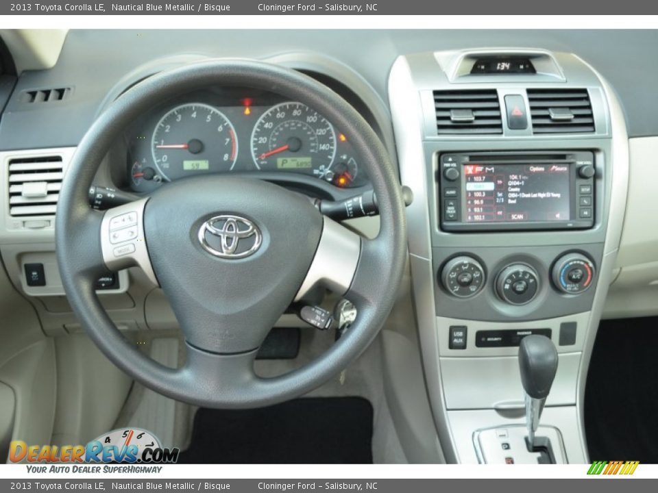 2013 Toyota Corolla LE Nautical Blue Metallic / Bisque Photo #20