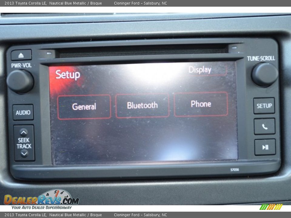 2013 Toyota Corolla LE Nautical Blue Metallic / Bisque Photo #21