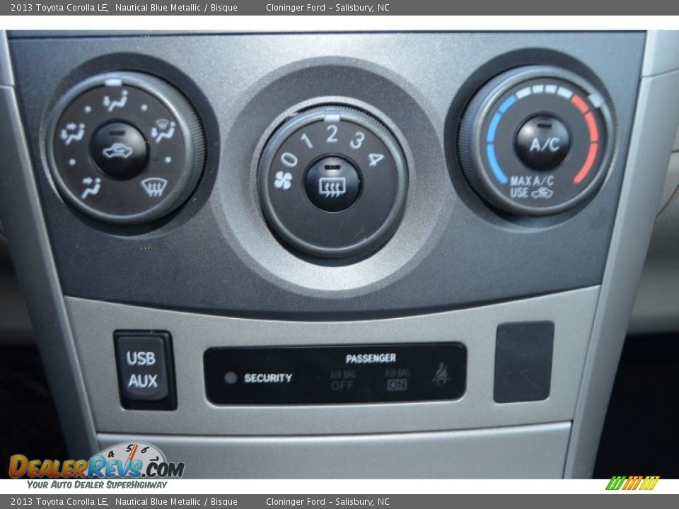 2013 Toyota Corolla LE Nautical Blue Metallic / Bisque Photo #23
