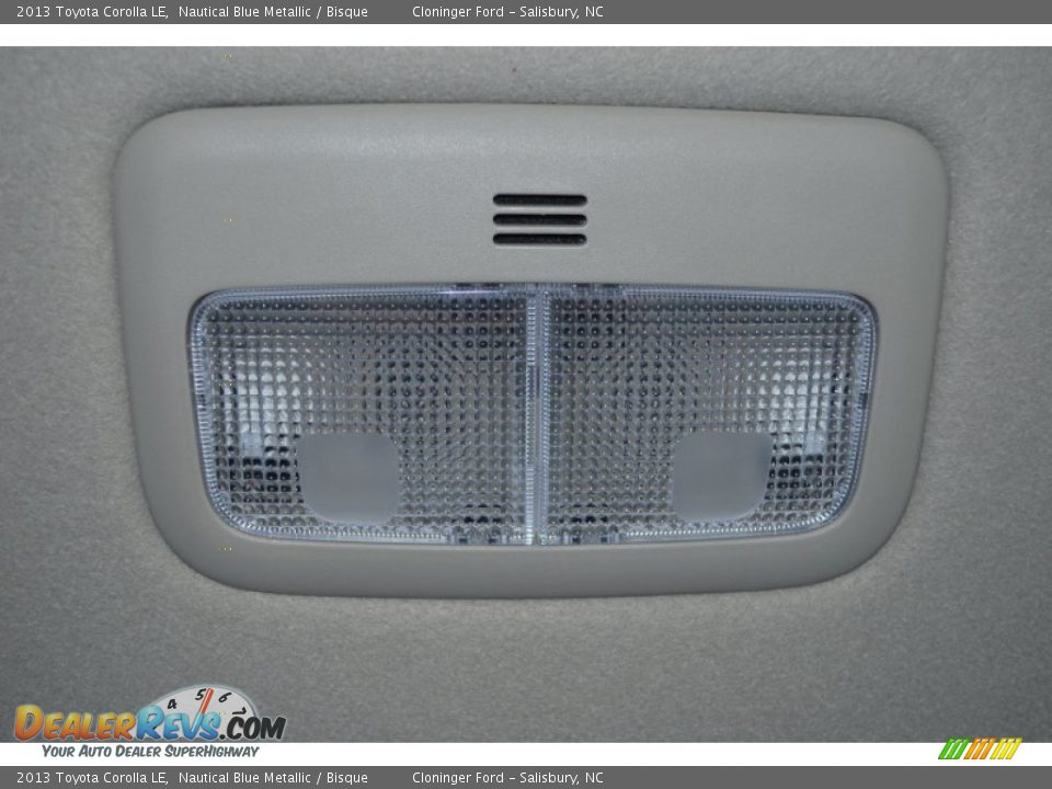 2013 Toyota Corolla LE Nautical Blue Metallic / Bisque Photo #26