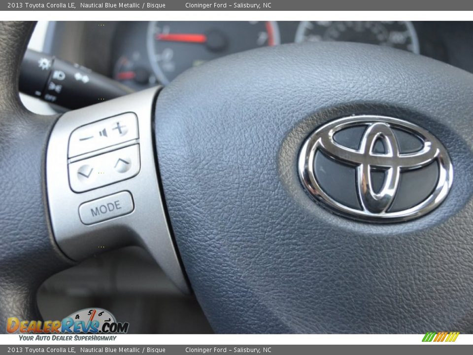 2013 Toyota Corolla LE Nautical Blue Metallic / Bisque Photo #27
