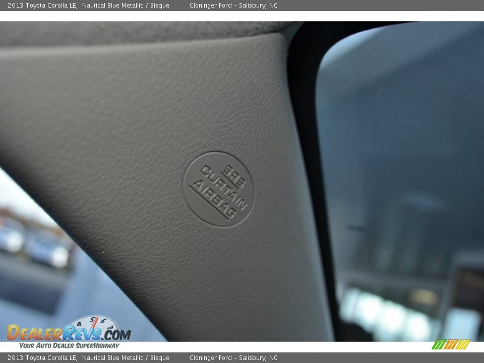 2013 Toyota Corolla LE Nautical Blue Metallic / Bisque Photo #31