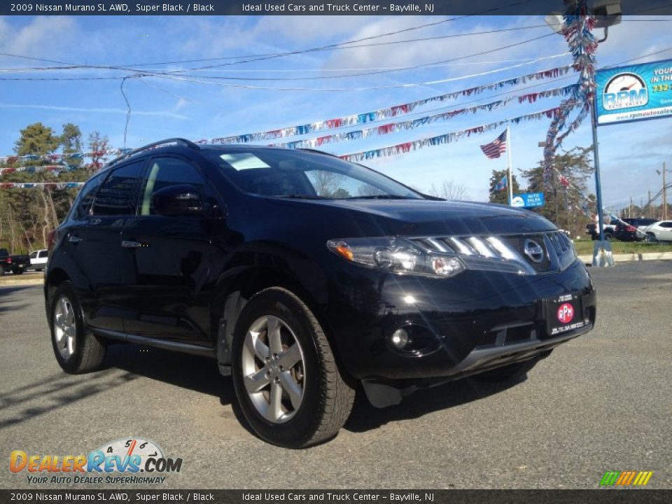 2009 Nissan Murano SL AWD Super Black / Black Photo #3