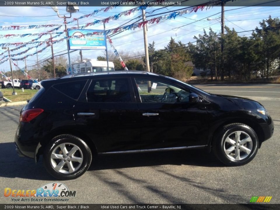 2009 Nissan Murano SL AWD Super Black / Black Photo #6