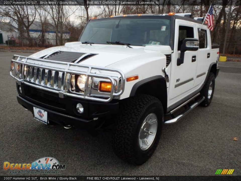 2007 Hummer H2 SUT Birch White / Ebony Black Photo #1
