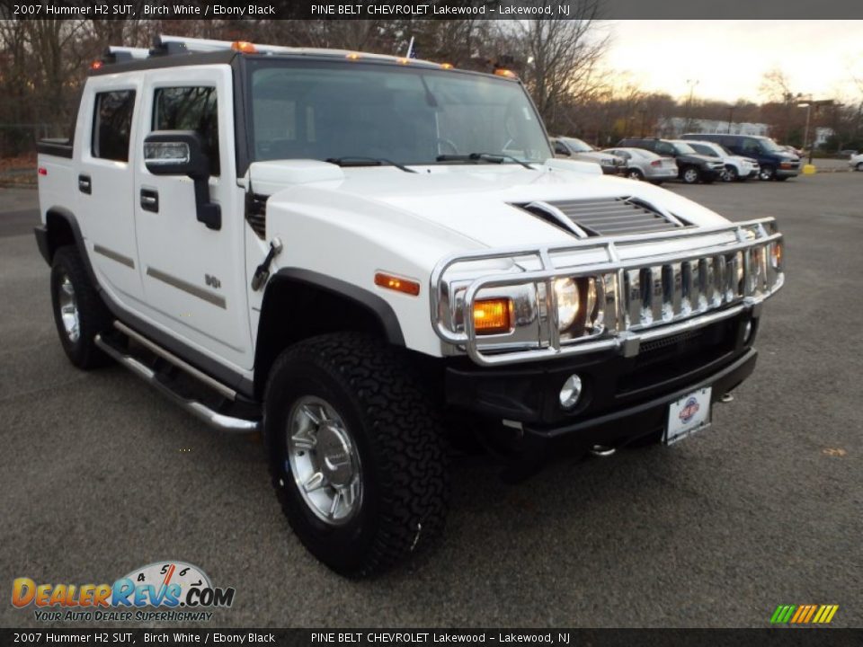 2007 Hummer H2 SUT Birch White / Ebony Black Photo #3