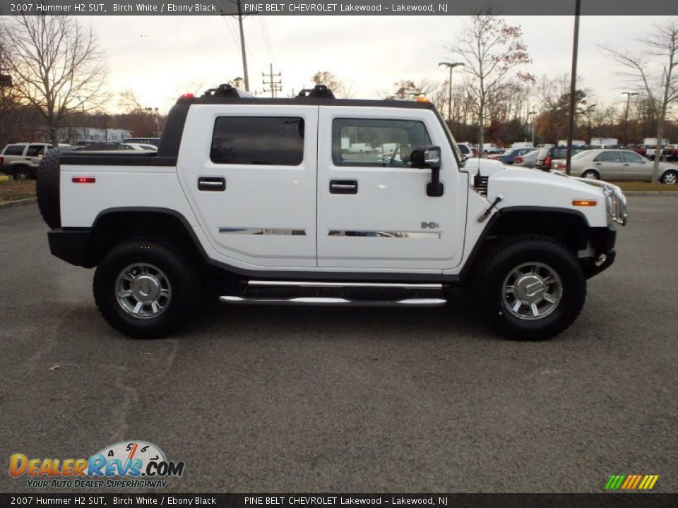 2007 Hummer H2 SUT Birch White / Ebony Black Photo #4