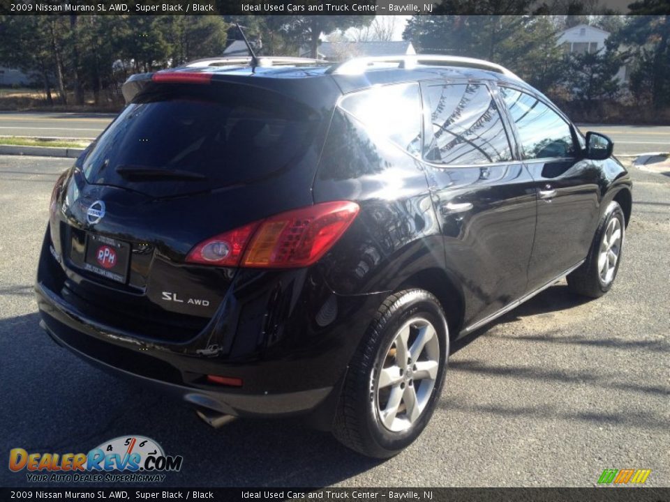 2009 Nissan Murano SL AWD Super Black / Black Photo #12