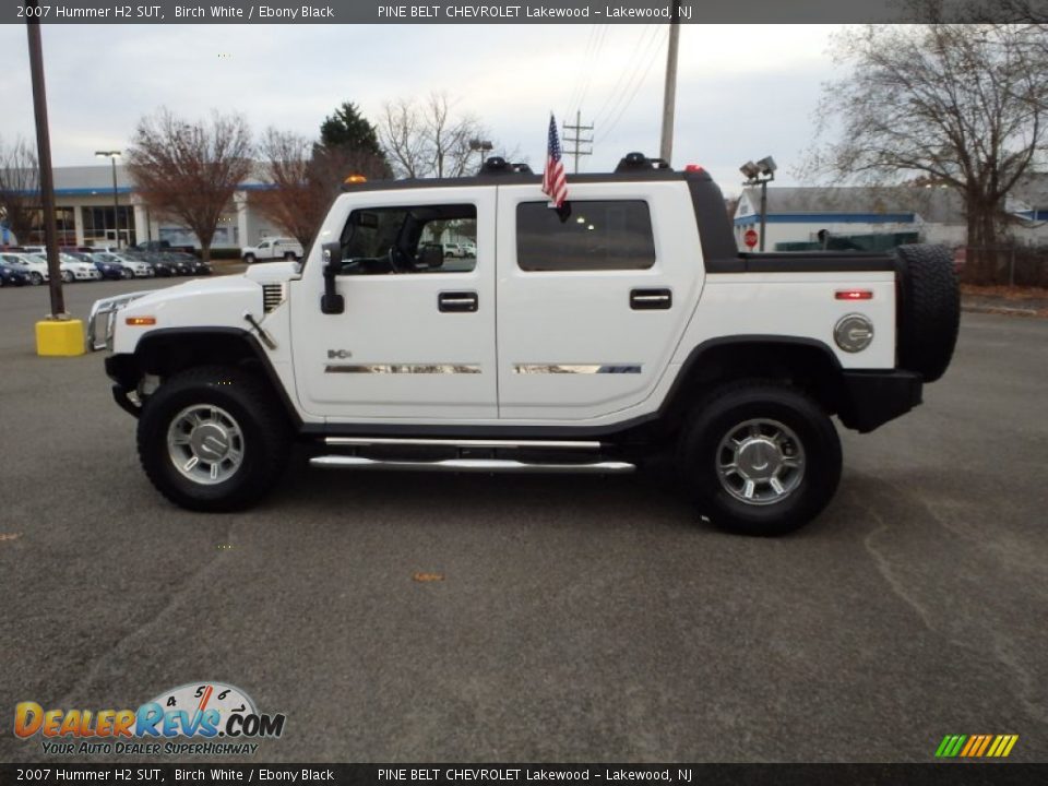 2007 Hummer H2 SUT Birch White / Ebony Black Photo #6