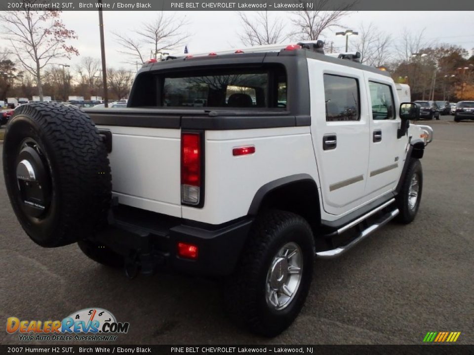 2007 Hummer H2 SUT Birch White / Ebony Black Photo #7