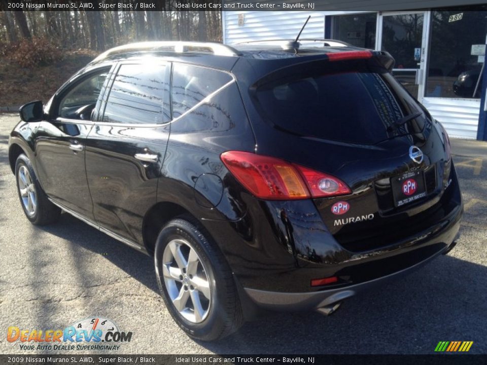 2009 Nissan Murano SL AWD Super Black / Black Photo #15