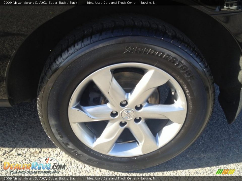 2009 Nissan Murano SL AWD Super Black / Black Photo #16