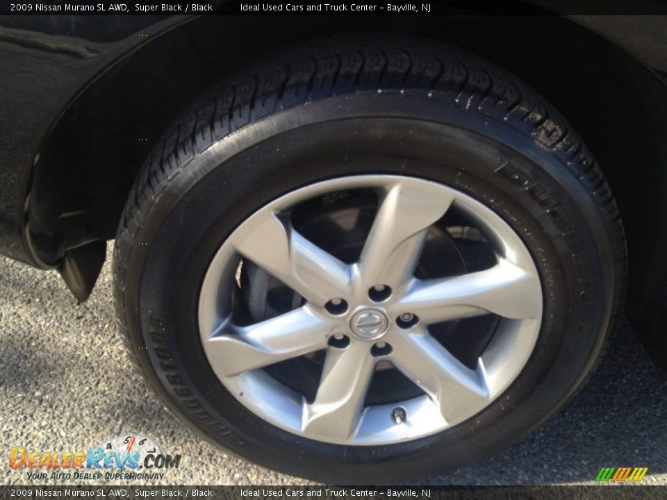 2009 Nissan Murano SL AWD Super Black / Black Photo #17