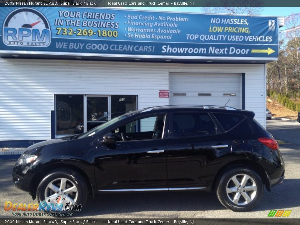 2009 Nissan Murano SL AWD Super Black / Black Photo #18