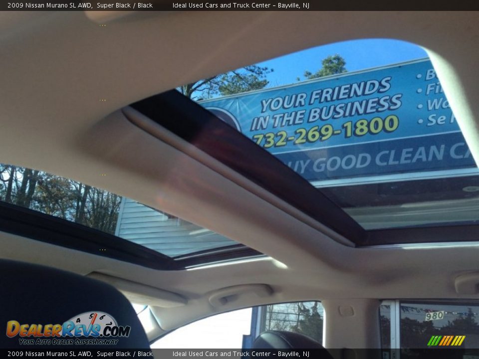 2009 Nissan Murano SL AWD Super Black / Black Photo #21
