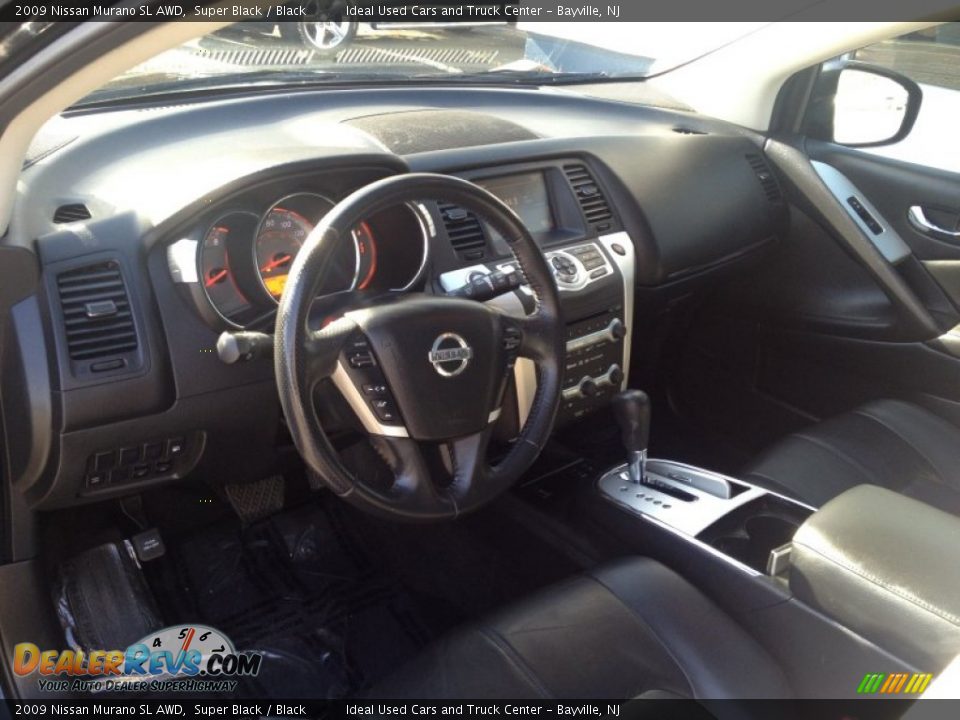 2009 Nissan Murano SL AWD Super Black / Black Photo #25