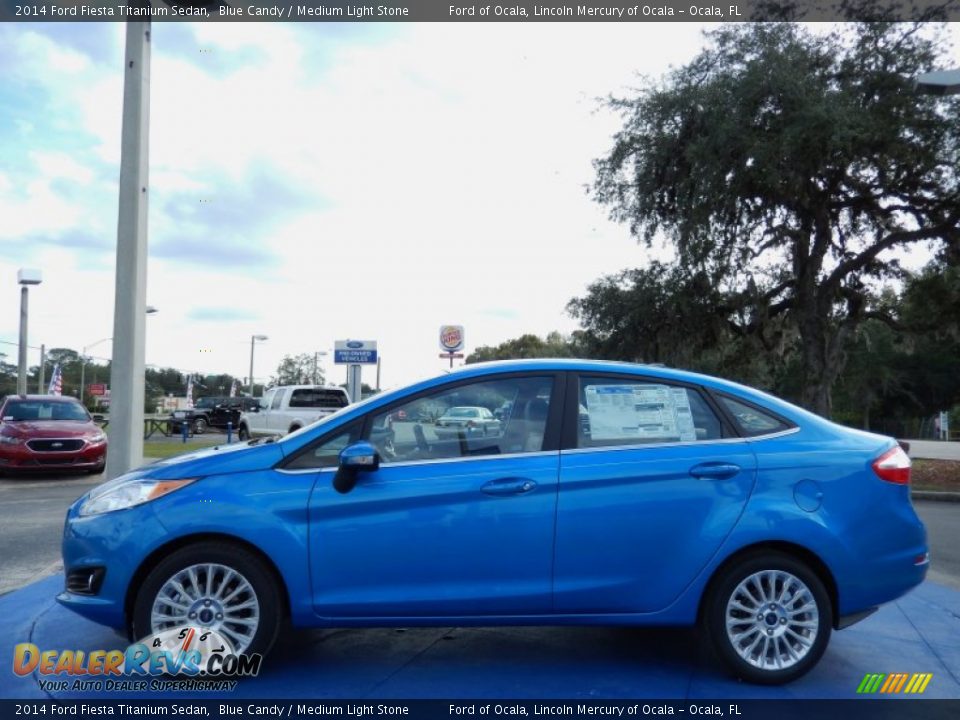 Blue Candy 2014 Ford Fiesta Titanium Sedan Photo #2