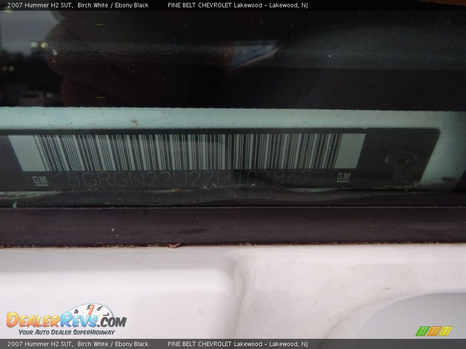 2007 Hummer H2 SUT Birch White / Ebony Black Photo #26