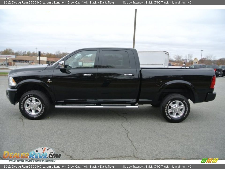 2012 Dodge Ram 2500 HD Laramie Longhorn Crew Cab 4x4 Black / Dark Slate Photo #6