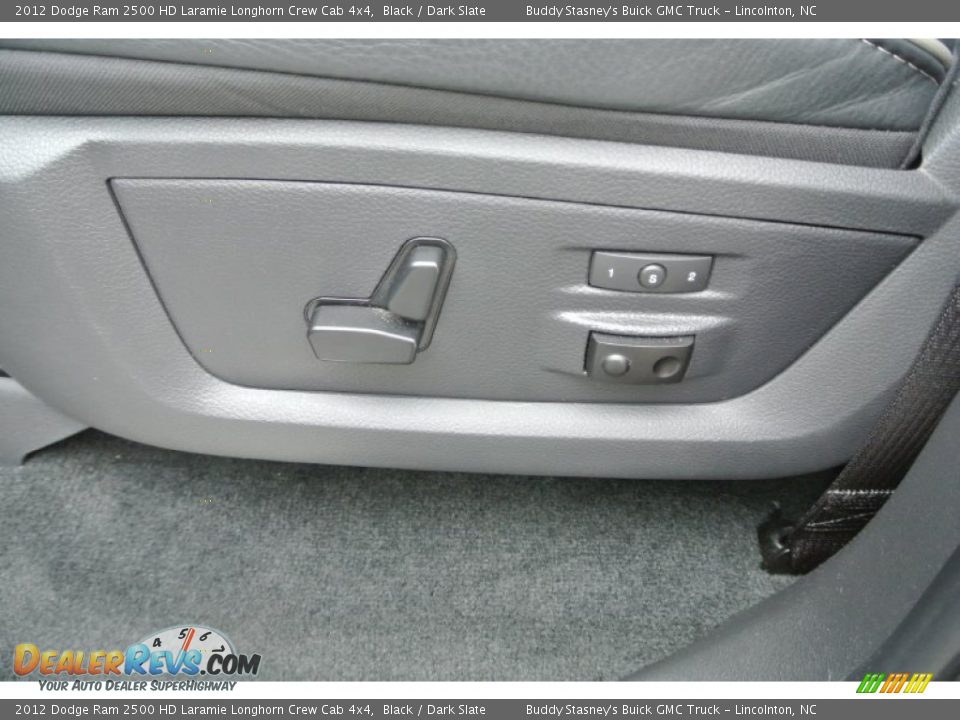 2012 Dodge Ram 2500 HD Laramie Longhorn Crew Cab 4x4 Black / Dark Slate Photo #9