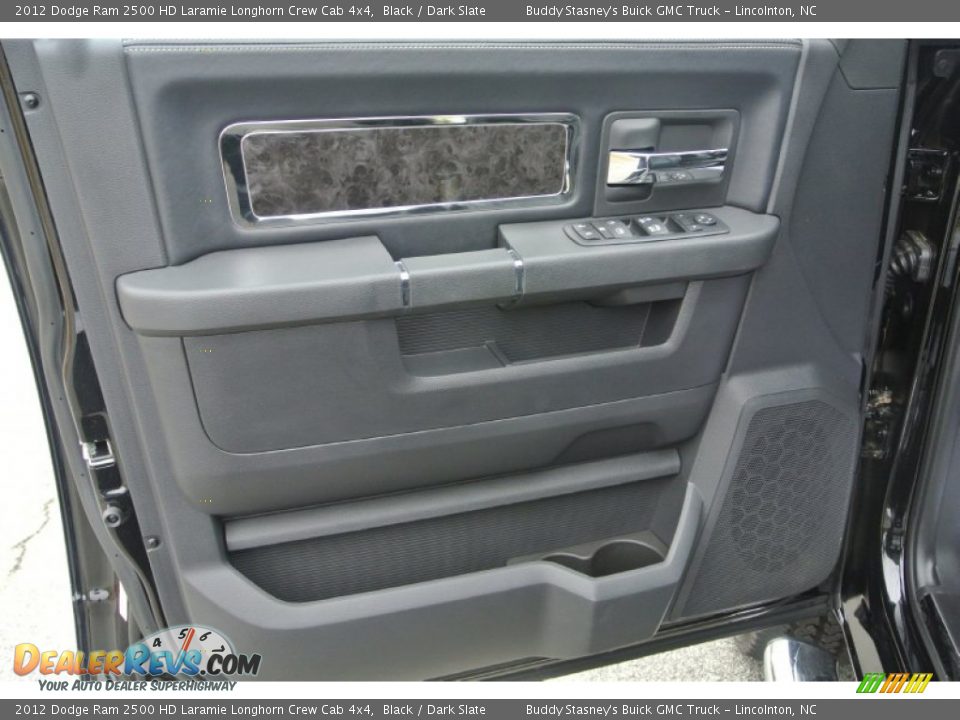 2012 Dodge Ram 2500 HD Laramie Longhorn Crew Cab 4x4 Black / Dark Slate Photo #10