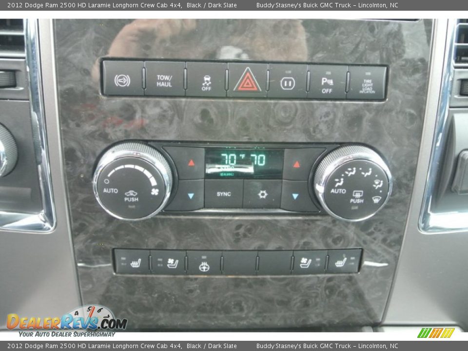 2012 Dodge Ram 2500 HD Laramie Longhorn Crew Cab 4x4 Black / Dark Slate Photo #15