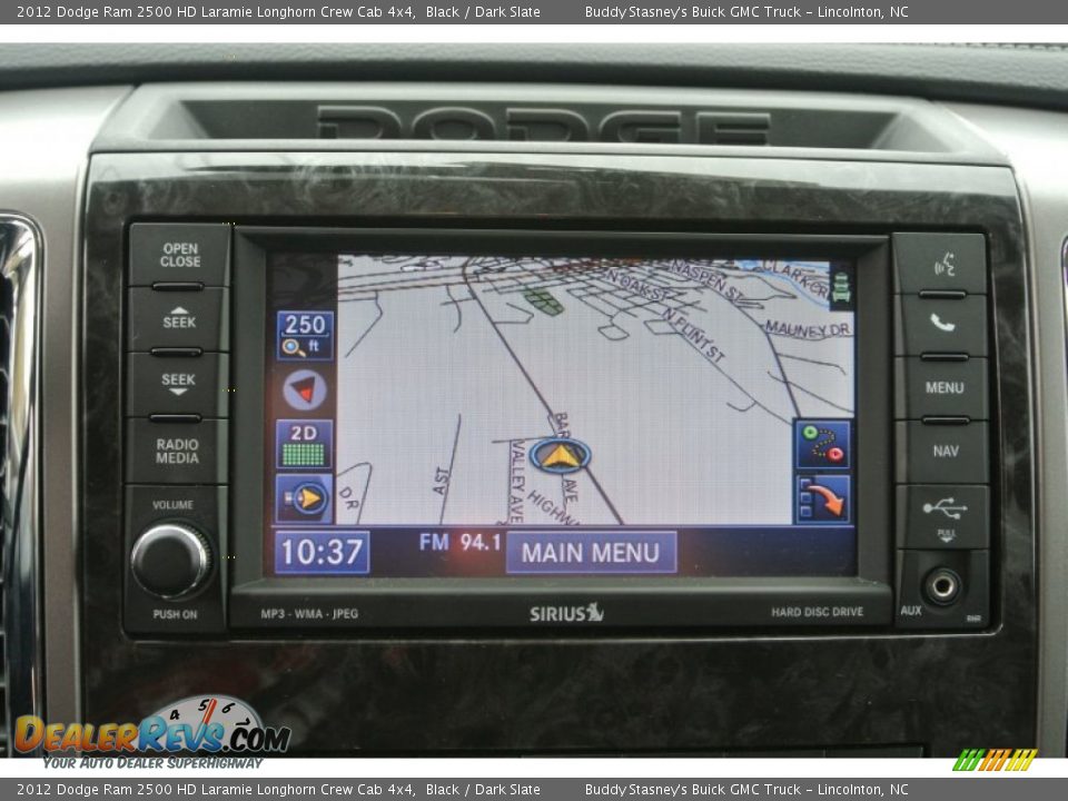 2012 Dodge Ram 2500 HD Laramie Longhorn Crew Cab 4x4 Black / Dark Slate Photo #16