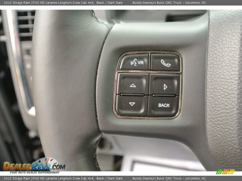 2012 Dodge Ram 2500 HD Laramie Longhorn Crew Cab 4x4 Black / Dark Slate Photo #18