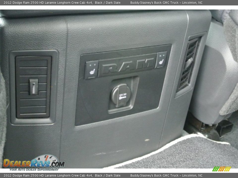 2012 Dodge Ram 2500 HD Laramie Longhorn Crew Cab 4x4 Black / Dark Slate Photo #20