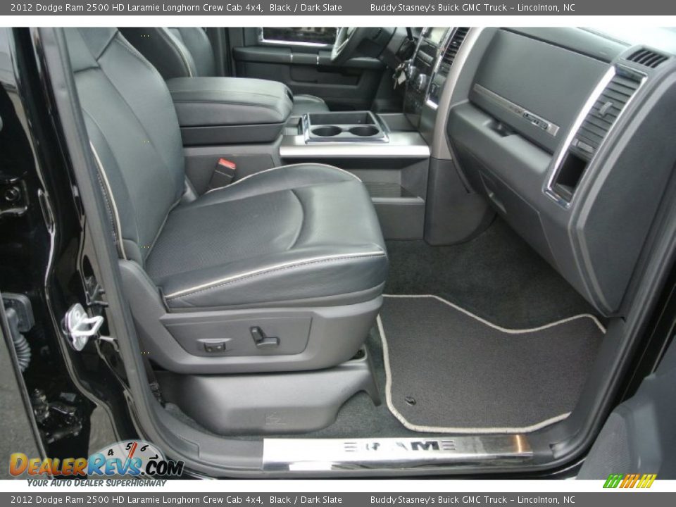 2012 Dodge Ram 2500 HD Laramie Longhorn Crew Cab 4x4 Black / Dark Slate Photo #22