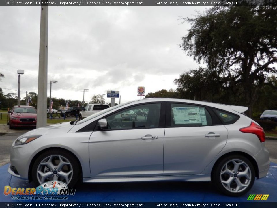 Ingot Silver 2014 Ford Focus ST Hatchback Photo #2