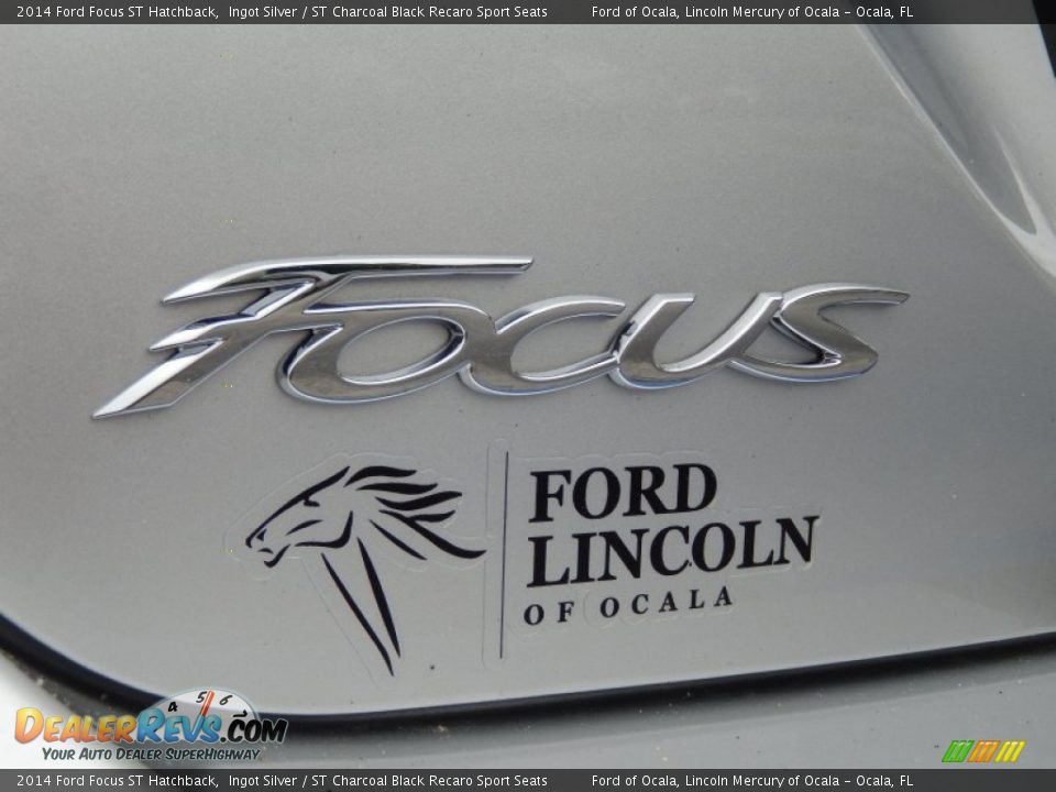 2014 Ford Focus ST Hatchback Ingot Silver / ST Charcoal Black Recaro Sport Seats Photo #5