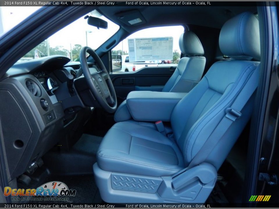 Steel Grey Interior - 2014 Ford F150 XL Regular Cab 4x4 Photo #6