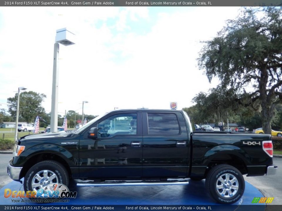 Green Gem 2014 Ford F150 XLT SuperCrew 4x4 Photo #2