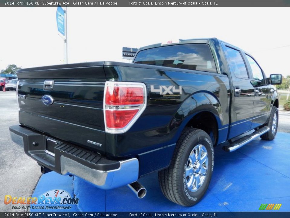 2014 Ford F150 XLT SuperCrew 4x4 Green Gem / Pale Adobe Photo #3